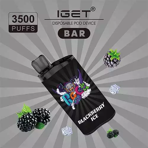 IGET Bar 3500 Puffs – Blackberry Ice Flavor Disposable Vape Pen with Low Nicotine Buy Authentic & Original at Oz Ecig – Australia's Trusted Vape Store