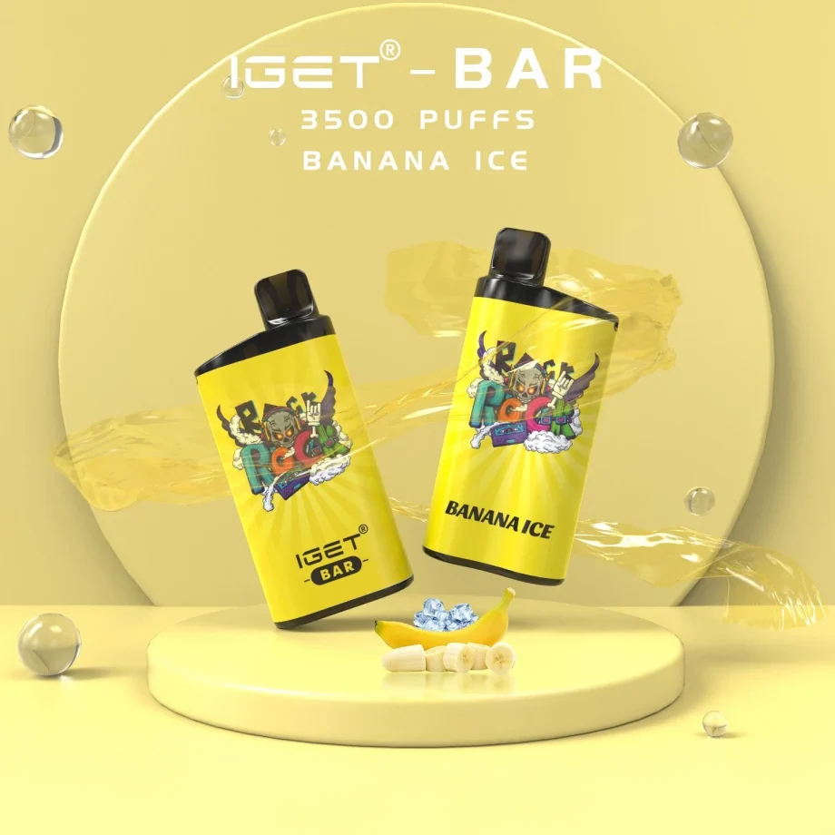 IGET BAR 3500 Puffs - Banana Low Nicotine Rechargeable Disposable Vape Pen  Authentic Original Fast Shipping from Australian Warehouse