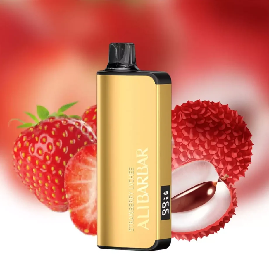 ALIBARBAR INGOT 9000 Puffs - Strawberry Lychee Disposable Vape Pen - Low Nicotine - Buy Original & Authentic from Oz Ecig, Australia’s Leading Vape Warehouse