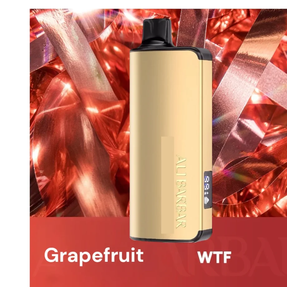 ALIBARBAR INGOT 9000 Puffs - WTF Grapefruit Disposable Vape Pen (Low Nicotine) Buy Authentic, Rechargeable Disposable Vapes from Australia Warehouse