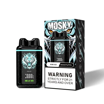 MOSKY NASAL 8000 Puffs Kiwi Ice Disposable Vape Australia OZeCig