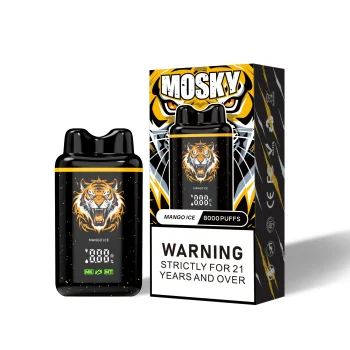 MOSKY NASAL 8000 Puffs Mango Ice Disposable Vape Australia OZeCig