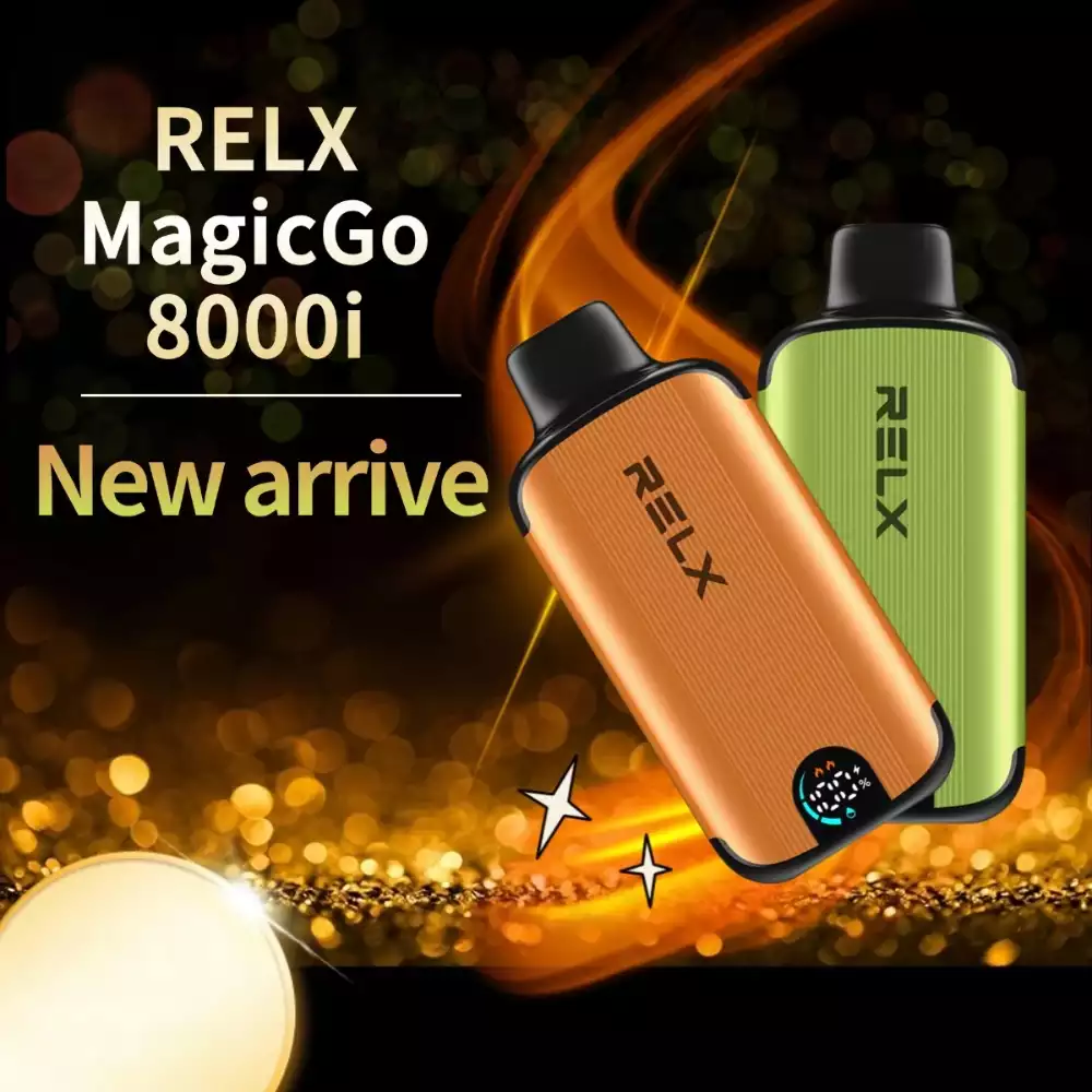 RELX MagicGo 8000i Disposable Vape - Lemon Lime Bitters Low Nicotine, Rechargeable, Buy Online Australia