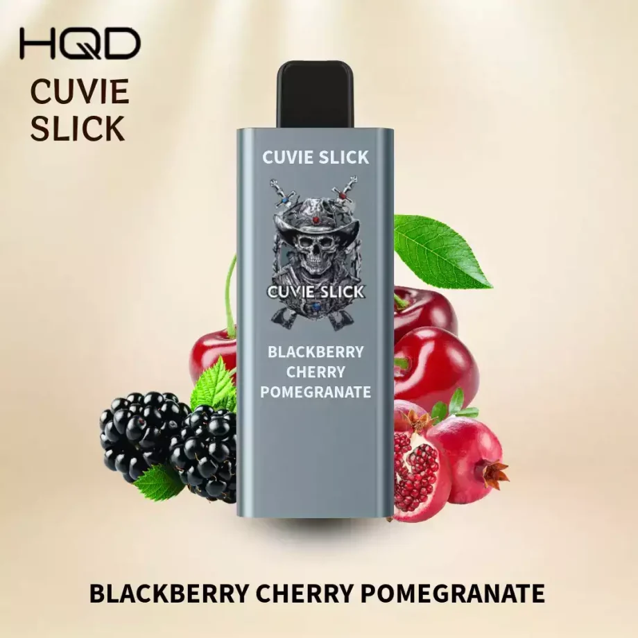 HQD Cuvie Slick 6000 Puffs Blackberry Cherry Pom Low Nicotine Disposable Vape Pen – Authentic & Rechargeable – Buy Online from Australian Warehouse