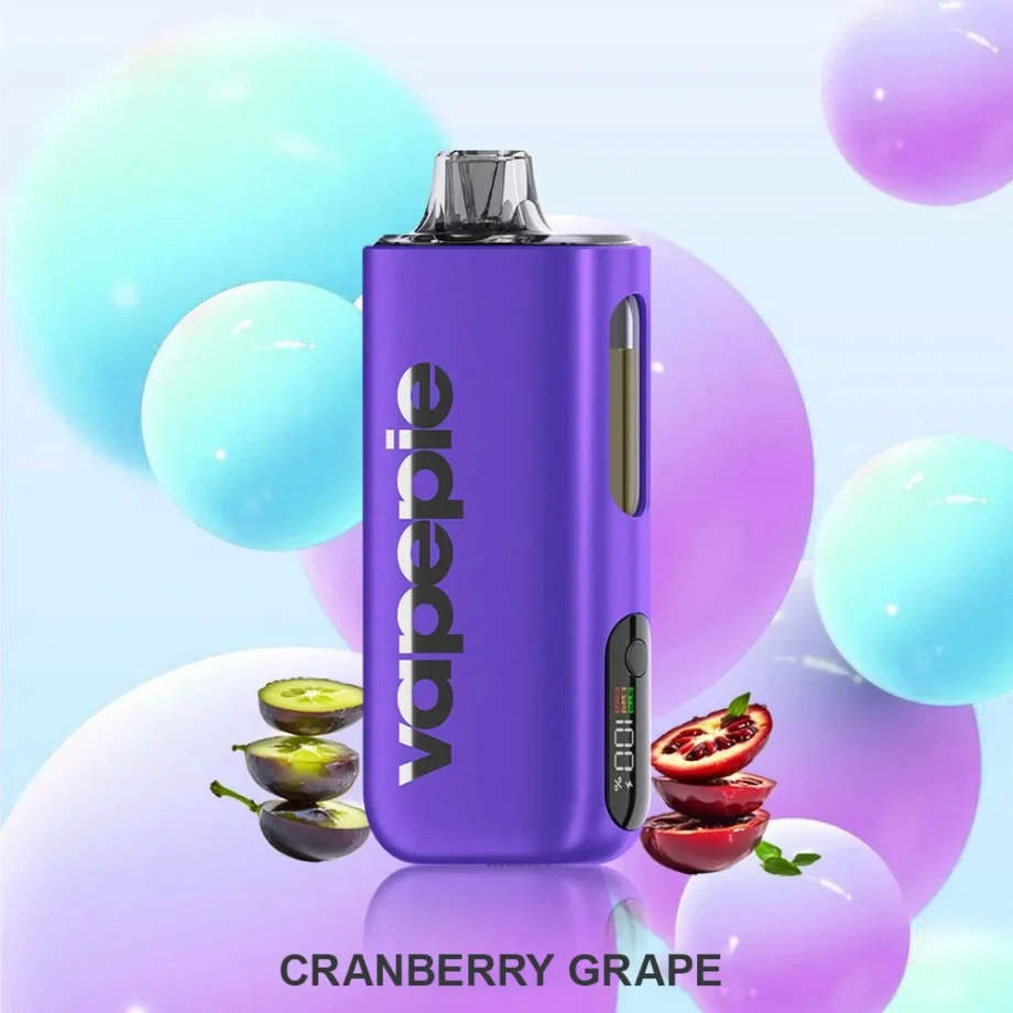 VAPEPIE MAX 40000 PUFFS CRANBERRY GRAPE Disposable Vape Australia OZeCig