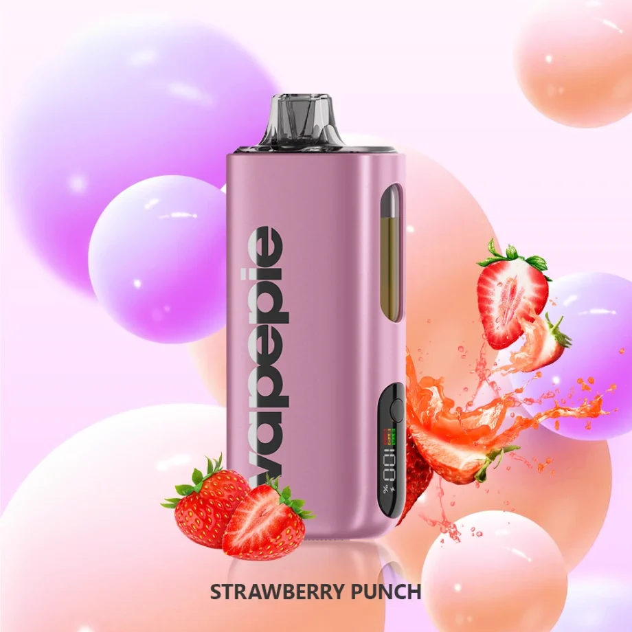 VAPEPIE MAX 40000 PUFFS STRAWBERRY PUNCH Disposable Vape Australia OZeCig