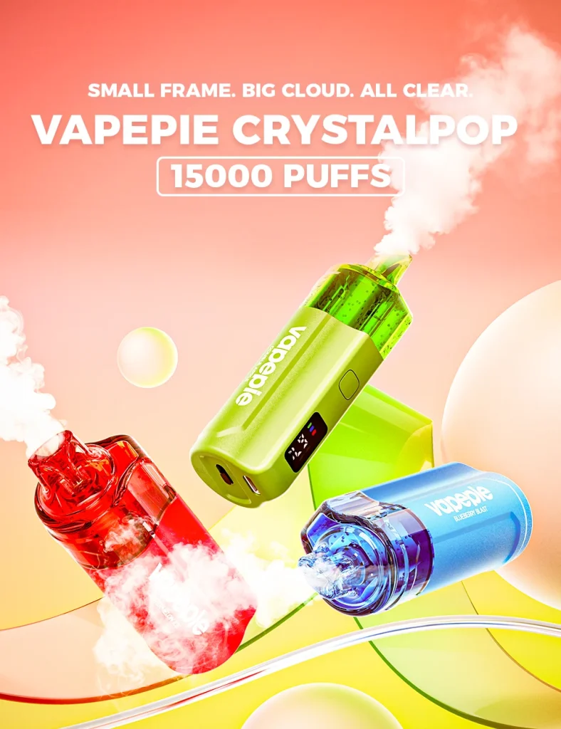 1 - VAPEPIE Crystal Pop 15000 PUFFS Watermelon Ice Disposable Vape Australia OZeCig