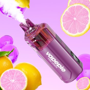 VAPEPIE Crystal Pop 15000 PUFFS Pink Lemon Disposable Vape Australia OZeCig