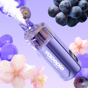 VAPEPIE Crystal Pop 15000 PUFFS Sakura Grape Disposable Vape Australia OZeCig